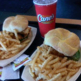 Photo taken at Raising Cane&#39;s Chicken Fingers by Tomas on 4/30/2012