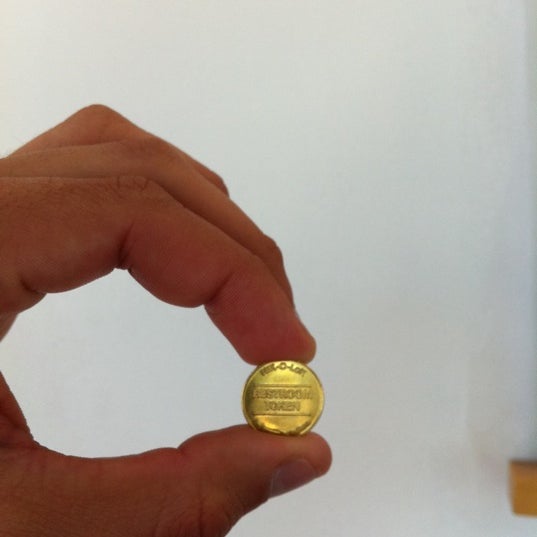 Get one of these tiny coins if ya gotta potty!!! a tip from www.iamdjao.com
