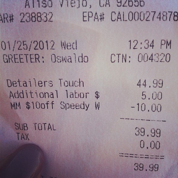 All Hands Car Wash & Fast Lube Center Aliso Viejo, CA