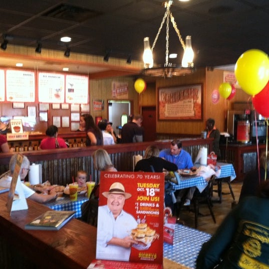Photo taken at Dickey&#39;s Barbecue Pit by Jeffrey D. on 10/18/2011