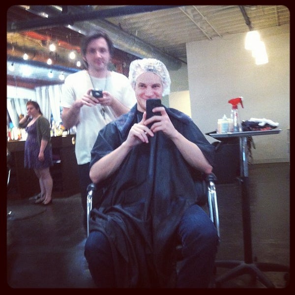 Photo taken at Melrose &amp; McQueen Salon by Kyle V. on 3/21/2012