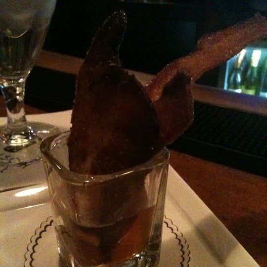 Definitely try the candied bacon!