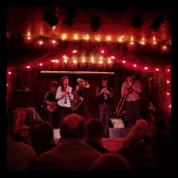 Photo taken at Jalopy Theatre and School of Music by Jason N. on 2/20/2012
