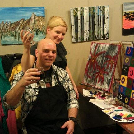 Photo taken at Sipping N&#39; Painting by Joe H. on 2/12/2012