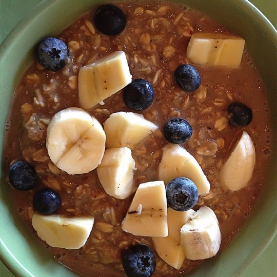 Ask for maple syrup with the organic black chai oatmeal