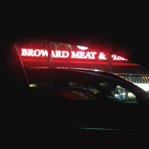 Photo taken at Broward Meat And Fish Company by Spring H. on 1/15/2012