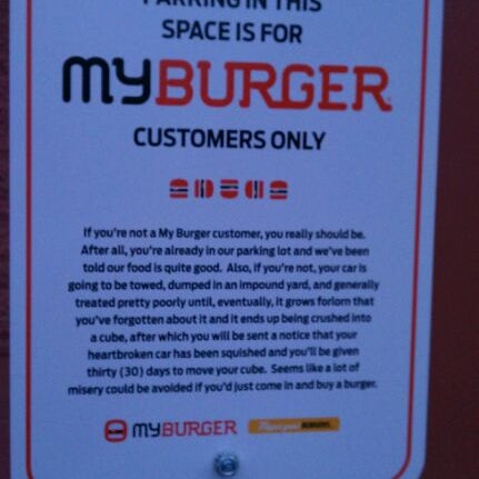 Photo taken at MyBurger by Sherry M. on 2/20/2012