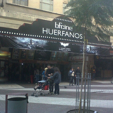 Photo taken at Cine Huérfanos by Felipe C. on 7/28/2012
