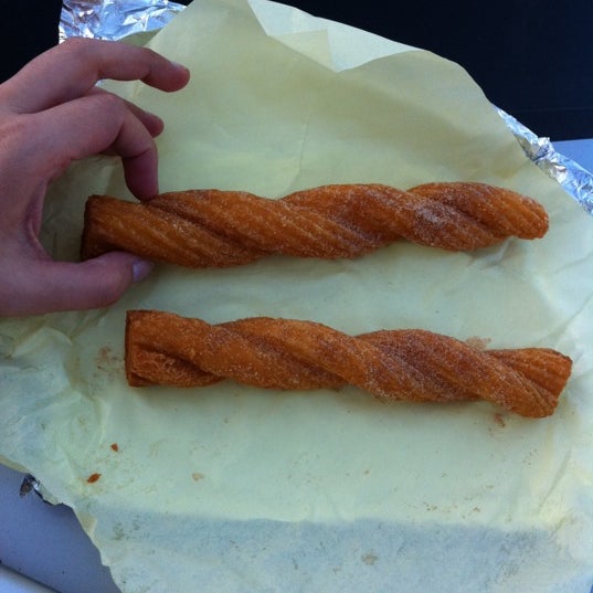 Try the churros they are huge and two for $1