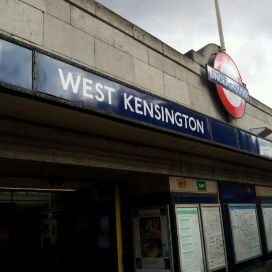 Photo taken at West Kensington London Underground Station by Sergiu S. on 12/5/2011