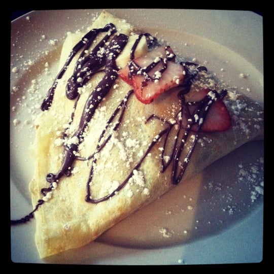 Photo taken at Yorkville Creperie by Tina J. on 11/28/2011