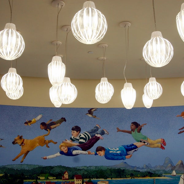 View the wraparound mural that adorns the children's room.