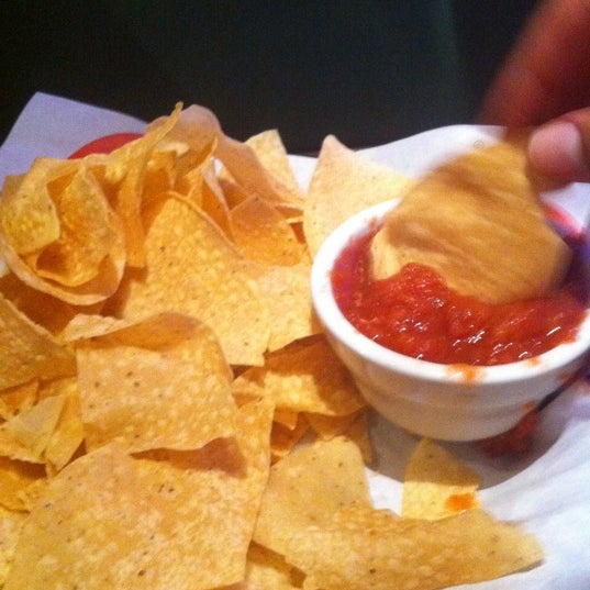 We got our free chips and salsa!