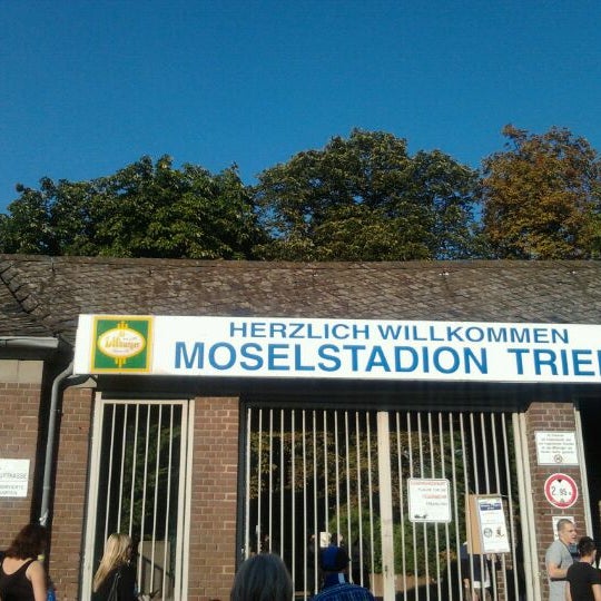 Photo taken at Moselstadion Trier by Marc B. on 8/10/2012