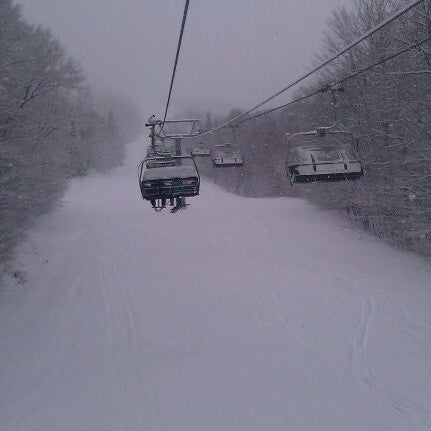 Photo taken at Mont-Sainte-Anne by Maxime F. on 1/2/2012