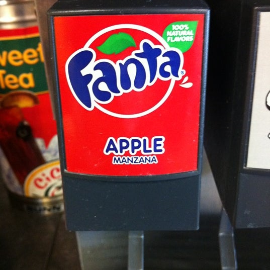 Get the Fanta Apple at soda fountain.