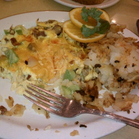 Try the skillet breakfast. Its really good too.