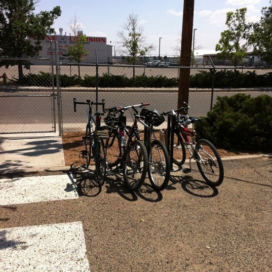 Biking enthusiasts can enjoy a secure bike rack in the heart of the city bike trails.