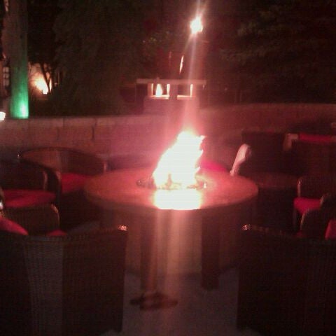 The backyard bar is cool! Firepits are great for relaxing with a drink