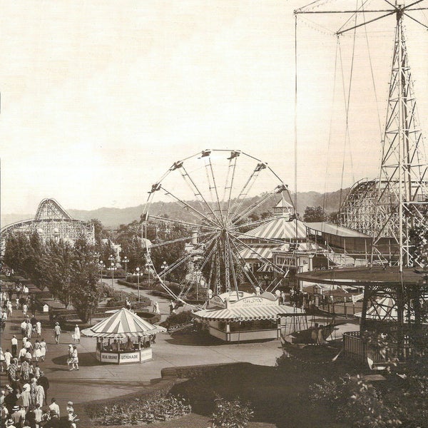 Coney Island was purchased in 1886 by a steamboat company, who turned it into anamusement park. Their boats were the most popular way to get there. Photo of midway in 1929. cincinnativiews.net