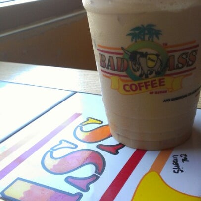 Photo taken at Bad Ass Coffee of Hawaii by Kyle R. on 8/12/2012