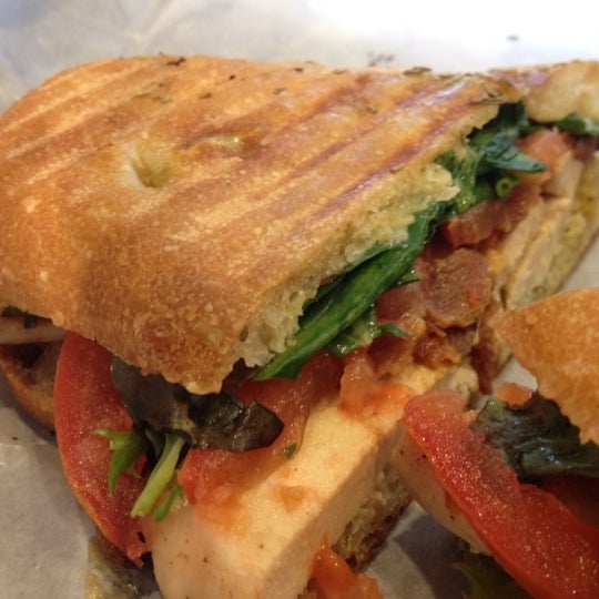 Amazing paninis. Love the eggplant, the grilled chicken & the egg salad and roasted asparagus.