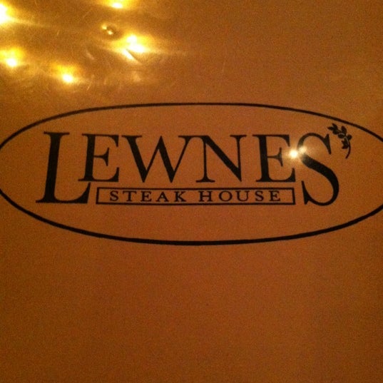 Photo taken at Lewnes&#39; Steakhouse by Billy S. on 7/13/2012