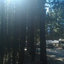 Photo taken at Tahoe Valley Campground by Johnna Dawn O. on 7/25/2012