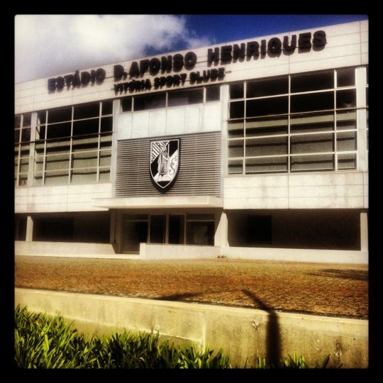 Photo taken at Estádio D. Afonso Henriques by Daniel S. on 4/21/2012