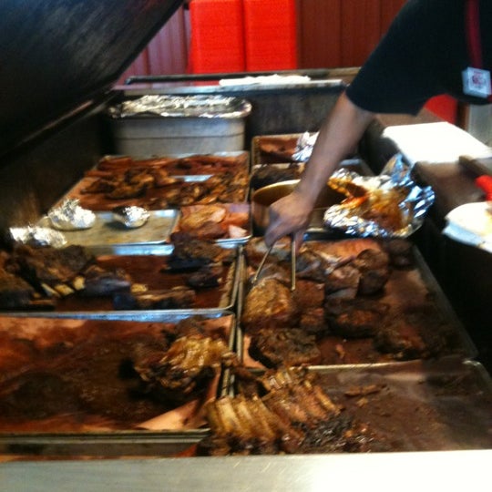 Photo taken at Cooper&#39;s Old Time Pit Bar-B-Que by Rebecca L. on 6/4/2012