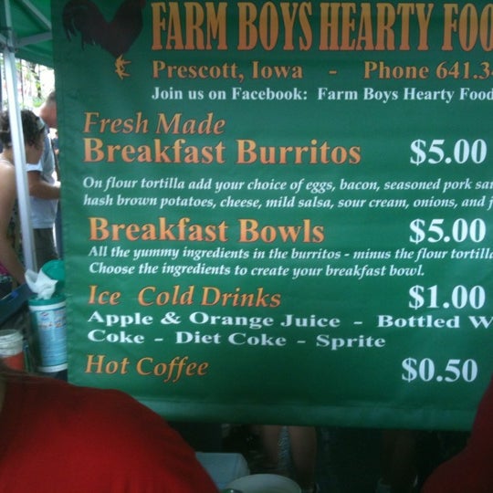 Photos at Farm Boys Burritos DSM DownTown Farmers Market Downtown