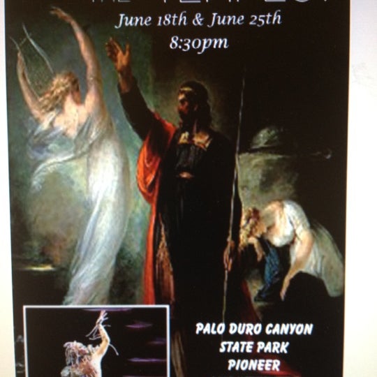Don't forget to check out the summer Shakespeare show, THE TEMPEST this Monday the 18th at 8:30pm! :D