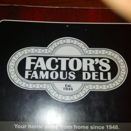 Photo taken at Factor&#39;s Famous Deli by vincent i. on 7/13/2012