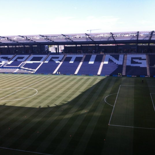 Photo taken at Press Box at Children&#39;s Mercy Park by Kevin S. on 7/28/2012