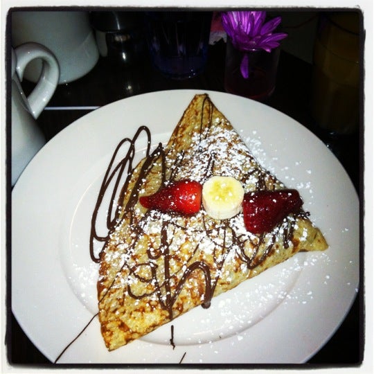 Photo taken at Yorkville Creperie by Michele C. on 2/27/2012