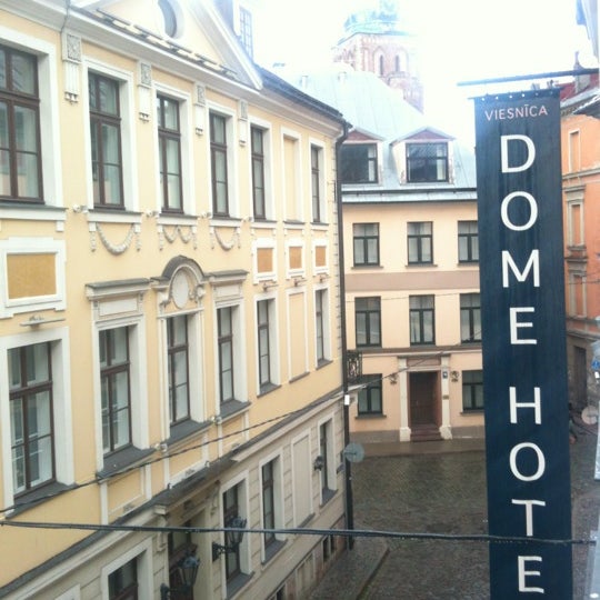 Photo taken at Dome Hotel &amp; Spa Riga by Eduards T. on 6/24/2012