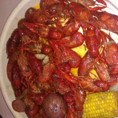 Photo taken at Crawfish Shack &amp; Oyster Bar North by Moses L. on 3/11/2012