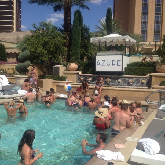 Photo taken at Azure Luxury Pool (Palazzo) by Thomas K. on 7/20/2012