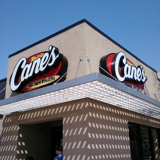 Photo taken at Raising Cane&#39;s Chicken Fingers by Jaime F. on 4/16/2012