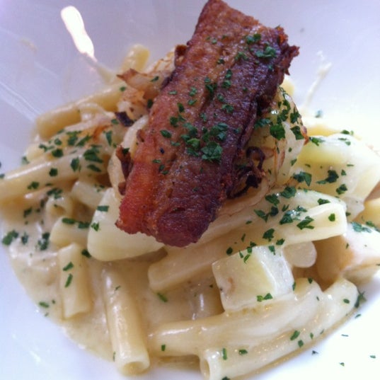 Pork belly mac & cheese. Almost like a pasta dish.