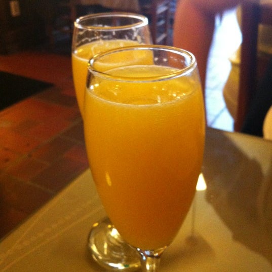Craft beers! Mimosas! As of 4/1/2012, Jake's is all systems go.