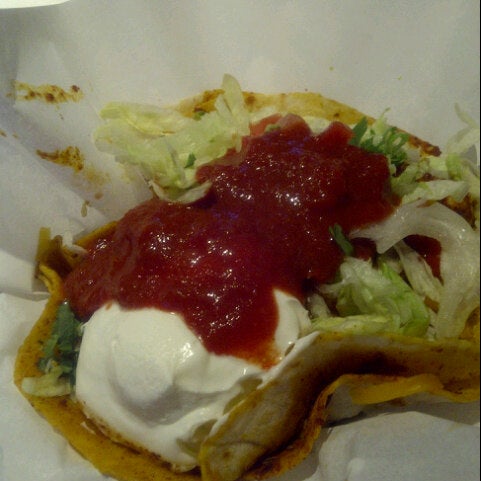 Photo taken at Sky&#39;s Gourmet Tacos by Mark A. on 7/12/2012