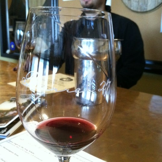 Photo taken at Barrel 27 &amp; McPrice Myers by Lindsay at Cass Winery on 2/13/2012
