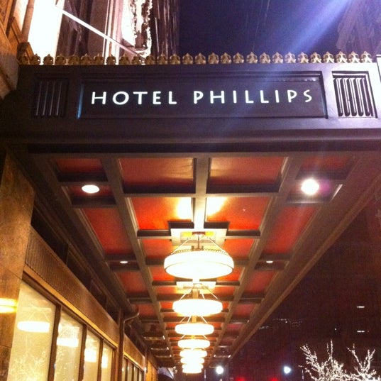 Photo taken at Hotel Phillips, Curio Collection by Hilton by Tony M. on 3/17/2012