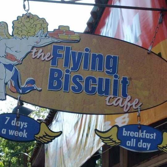 Photo taken at The Flying Biscuit Cafe by Tamara J. on 4/7/2012