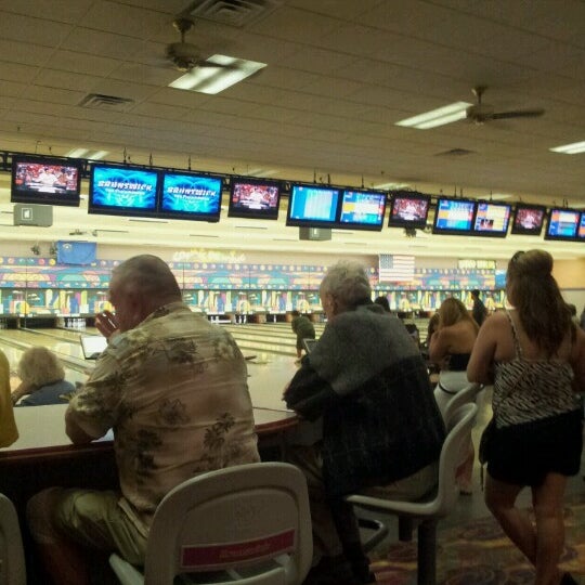 Photo taken at Riverside Bowling Alley by Brittney M. on 7/6/2012