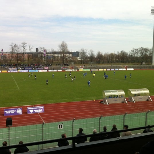 Photo taken at Mommsenstadion by Christopher M. on 4/9/2012