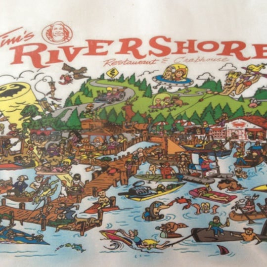 8/4/2012 tarihinde Andi F.ziyaretçi tarafından Tim&#39;s Rivershore Restaurant and Crabhouse'de çekilen fotoğraf