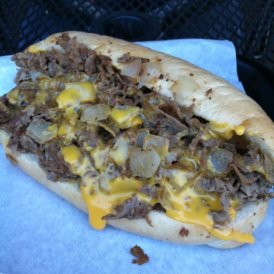 Photo taken at ForeFathers Gourmet Cheesesteaks &amp; Fries by Brian on 4/27/2012