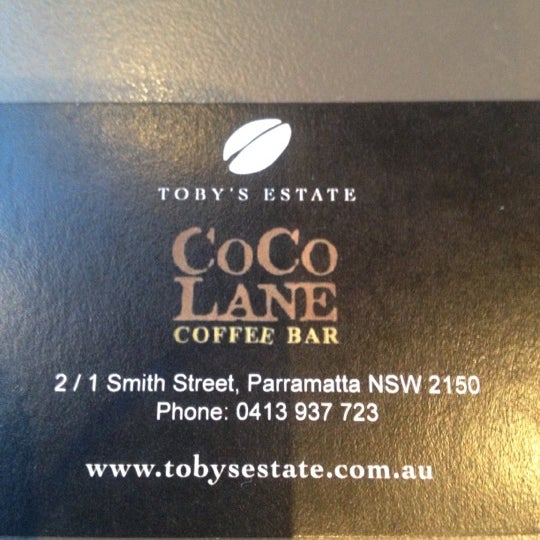 Coco Lane Coffee Shop Parramatta, NSW